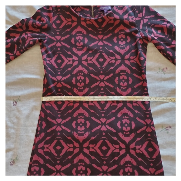 Pink and Black Patterned Tunic Dress - Picture 10 of 14